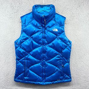 The North Face Aconcagua 550 Vest Womens Large Blue Down Puffer Jacket